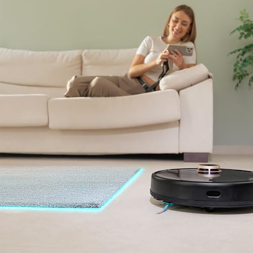 Robot Aspirador Cecotec Conga 13090 Spin Revolution Home&Wash Essential con Base de Autovaciado, Mopas Giratorias, 7000 Pa de Succión, Navegación Láser, Cepillos de Silicona y Lateral, Conectividad Bluetooth y WiFi 2,4/5 GHz, Control por App
