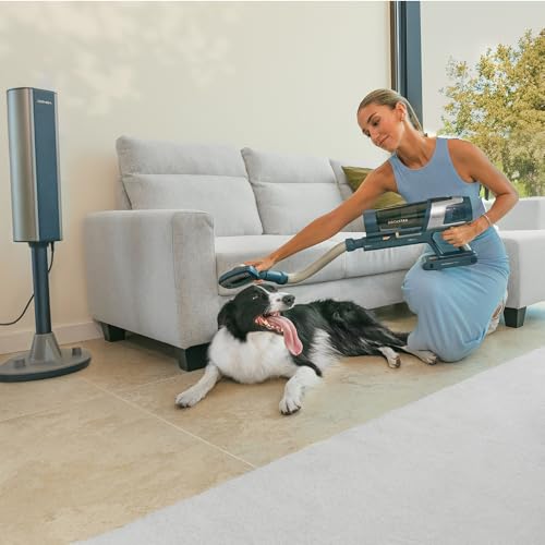 Cecotec Aspiradora Escoba Sin Cable Conga Rockstar 11500 Odyssey Station Connected IA, Máx 300 AW, 800 W, Inteligencia Artificial, App, Hasta 110min autonomía, Base autovaciado, Tubo Flexible, Kit Acc