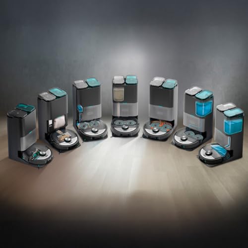 Robot Aspirador y Fregasuelos Cecotec Conga 20090 ProAI con Base de Autovaciado, Corte de Cabello, Dosificador de Jabón, 8000Pa, Tecnología Láser y Control por App