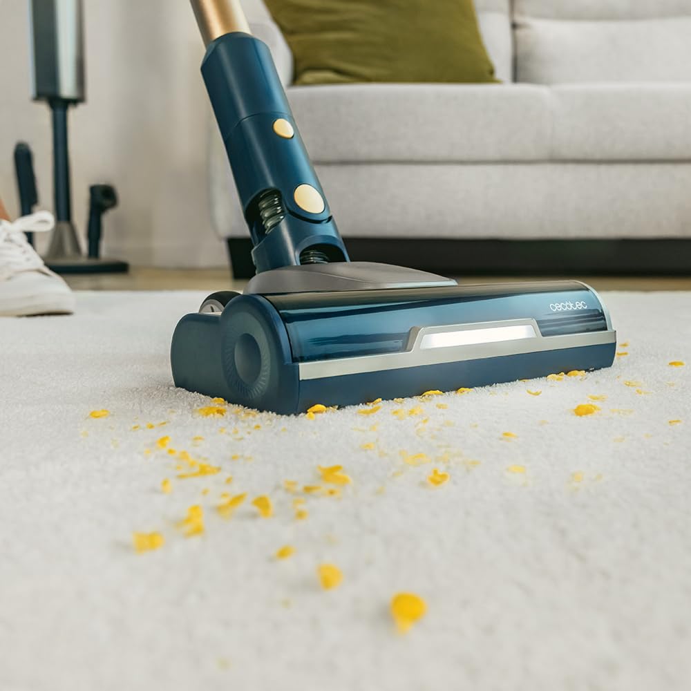 Cecotec Aspiradora Escoba Sin Cable Conga Rockstar 11500 Odyssey Station Connected IA, Máx 300 AW, 800 W, Inteligencia Artificial, App, Hasta 110min autonomía, Base autovaciado, Tubo Flexible, Kit Acc