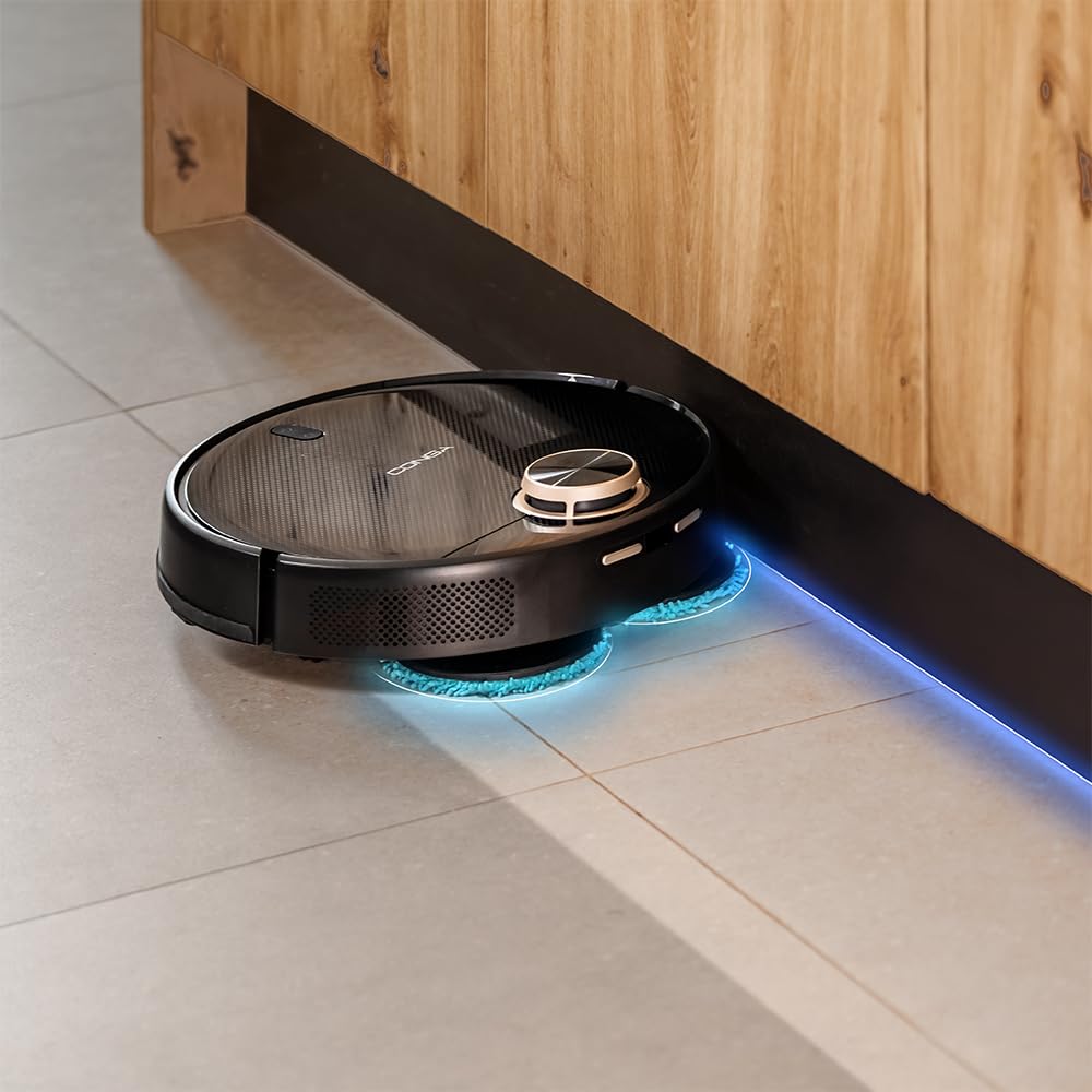 Robot Aspirador Cecotec Conga 13090 Spin Revolution Home&Wash Essential con Base de Autovaciado, Mopas Giratorias, 7000 Pa de Succión, Navegación Láser, Cepillos de Silicona y Lateral, Conectividad Bluetooth y WiFi 2,4/5 GHz, Control por App