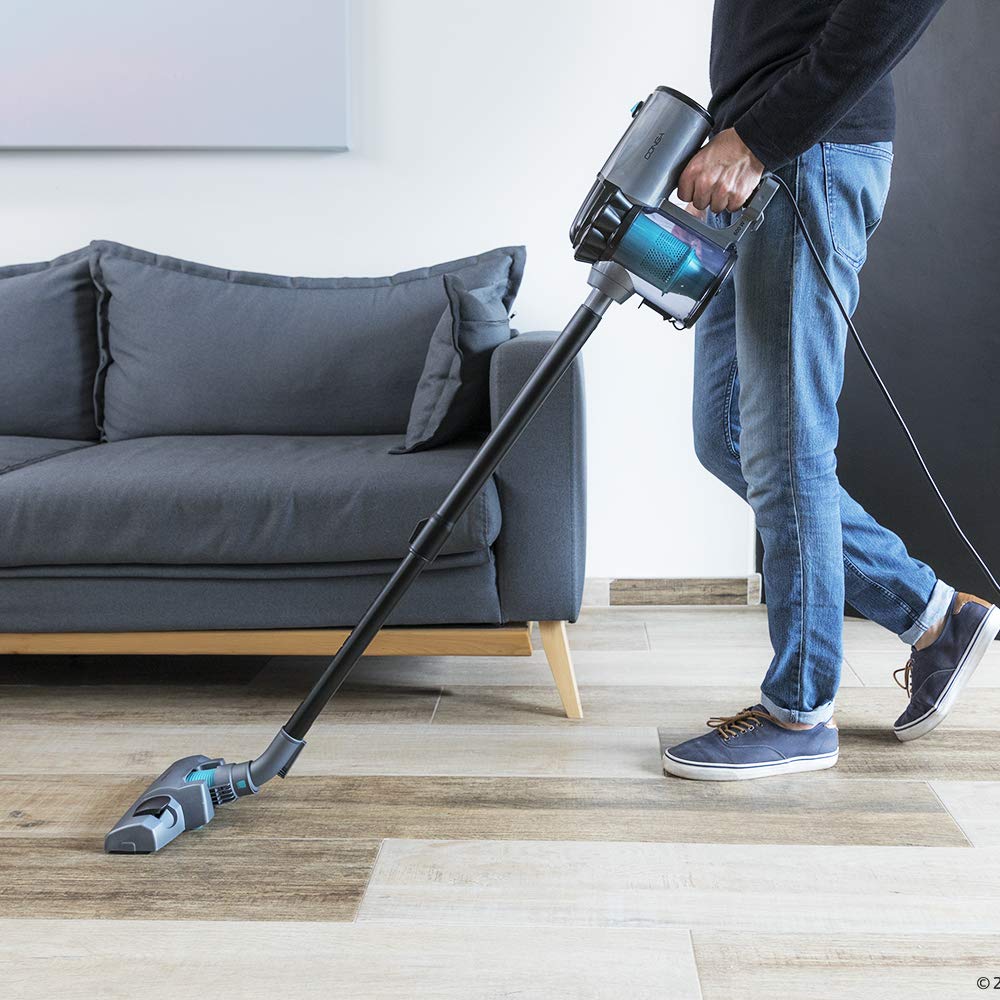 Cecotec Conga Thunderbrush 560 Aspirador Vertical 2 en 1, 600 W, Tecnología Ciclónica, Filtro de Alta Eficiencia, 6 m de Alcance, con 2 Accesorios