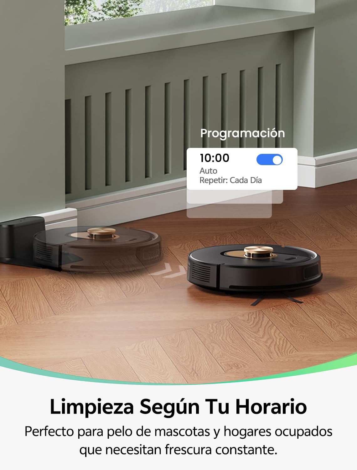 Robot Aspirador y Fregasuelos Vexilar W9 con Succión de 5000 Pa, Navegación Láser, Mapeo Multicapa y Larga Autonomía – Ideal para Suelos, Alfombras y Pelo de Mascotas