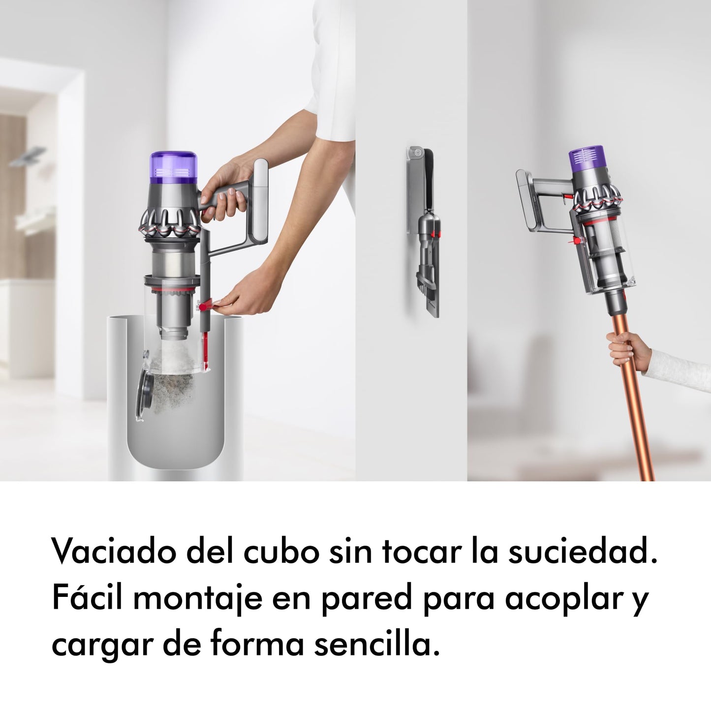 Dyson Cyclone V10 Absolute aspiradora sin Cable (níquel/Cobre)
