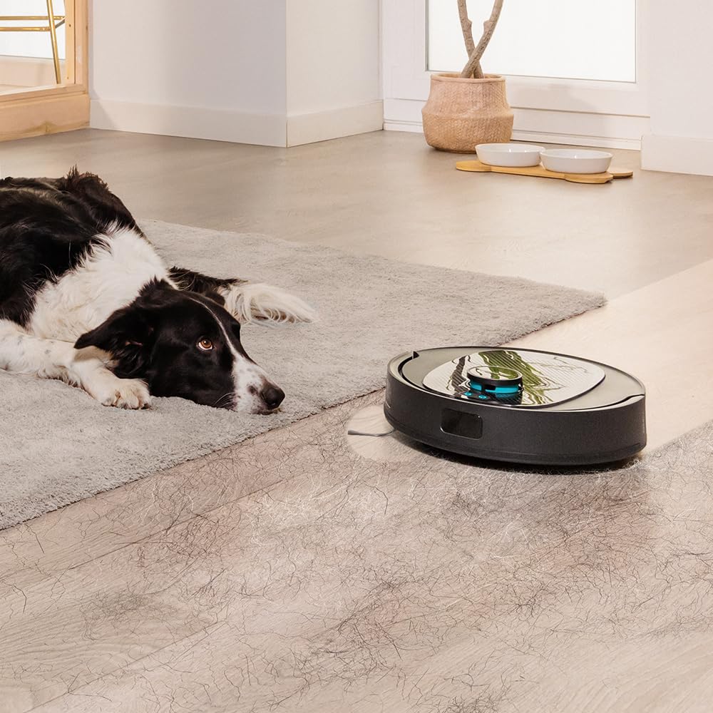 Robot Aspirador Cecotec Conga 7690 Immortal MAX Home M con Base de Autovaciado, Navegación Láser, 5000 Pa de Succión, 220 min de Autonomía, Depósito 2,5 L, Control por App y Función 4 en 1: Barre, Aspira, Friega y Pasa la Mopa