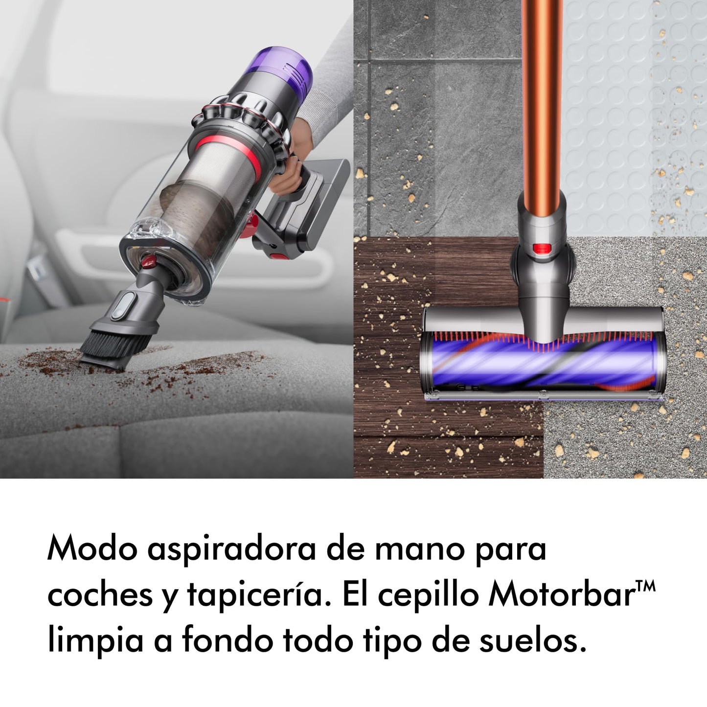 Dyson Cyclone V10 Absolute aspiradora sin Cable (níquel/Cobre)