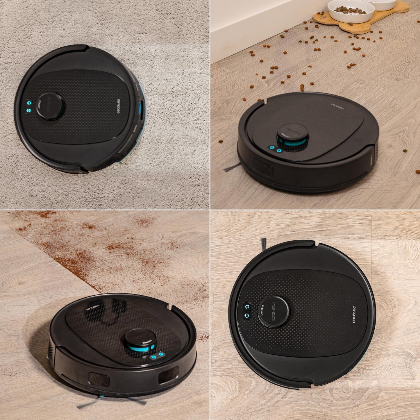 Robot Aspirador Cecotec Conga 7690 Immortal MAX Home M con Base de Autovaciado, Navegación Láser, 5000 Pa de Succión, 220 min de Autonomía, Depósito 2,5 L, Control por App y Función 4 en 1: Barre, Aspira, Friega y Pasa la Mopa