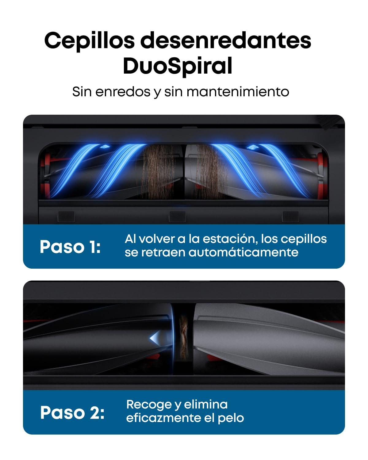 Robot Aspirador eufy Omni E28 con Estación Todo en Uno, Succión de 20.000 Pa, Sistema HydroJet y Cepillos DuoSpiral