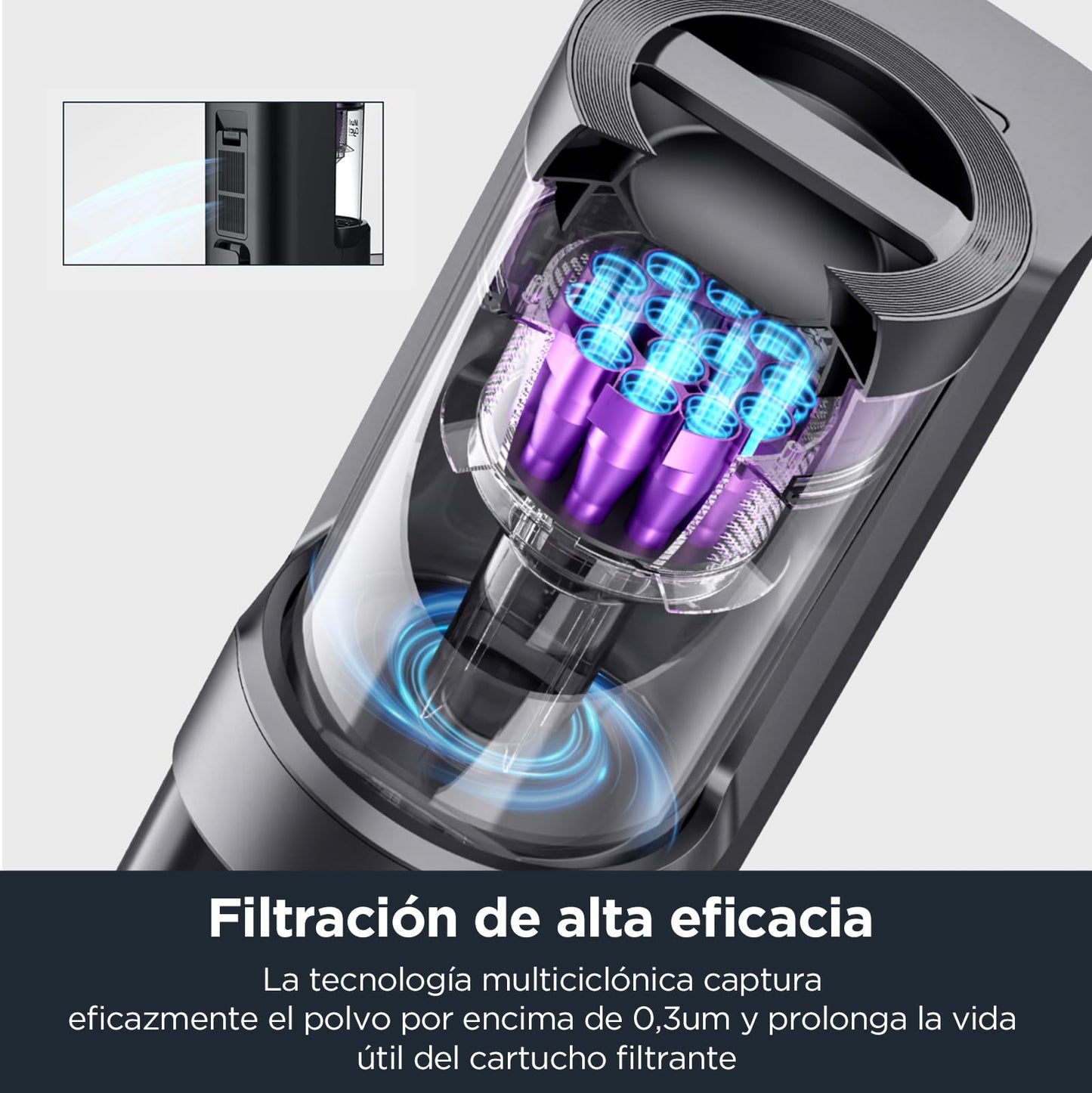 Robot Aspirador y Fregasuelos Eureka NERE10s con Vaciado Automático, 4000 Pa de Succión, Navegación LiDAR, 180 min de Autonomía y Control por App para Moquetas y Suelos Duros