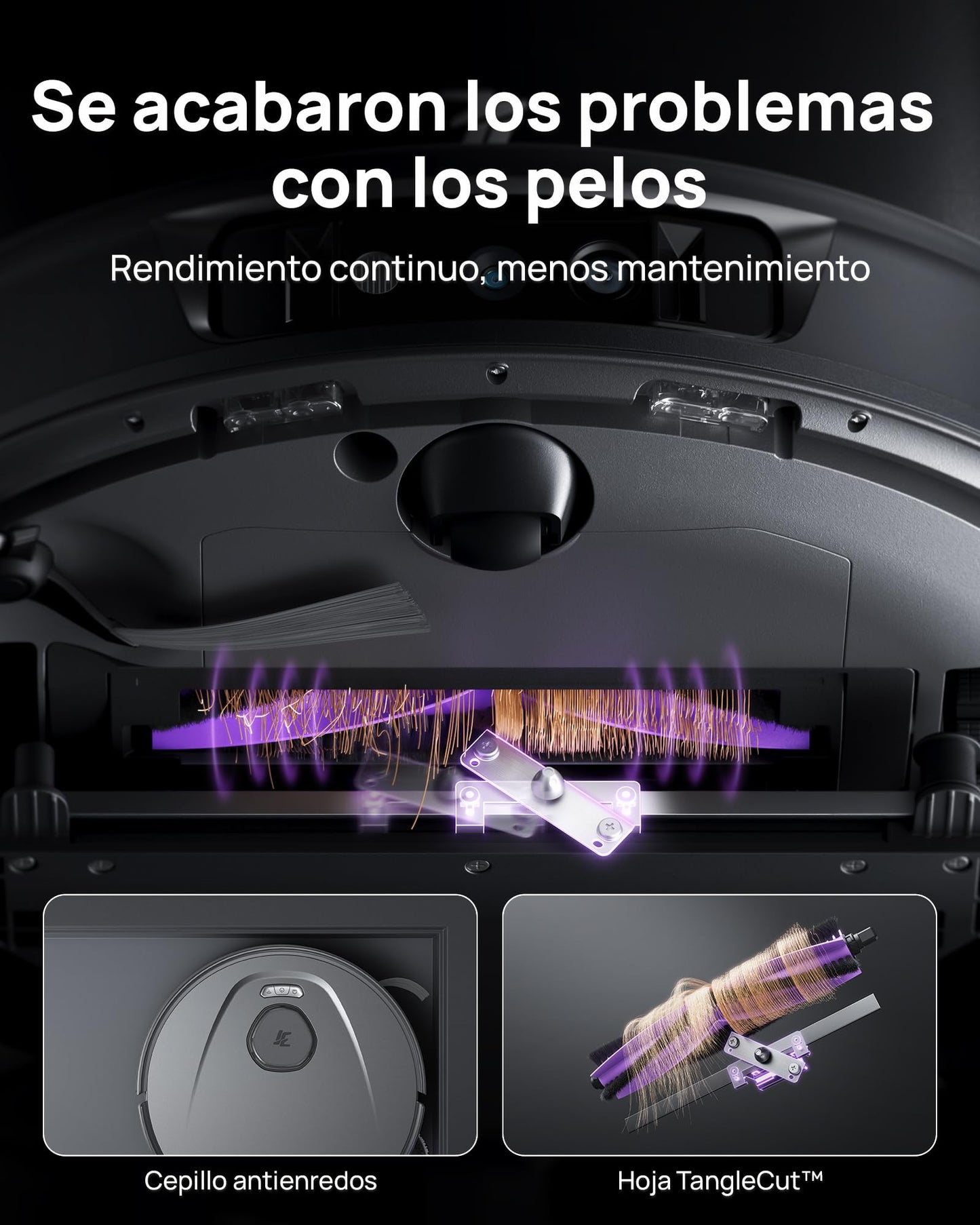 3i P10 Ultra Robot Aspirador y Fregasuelos, mopa Extensible, 18.000 Pa, Lavado con Agua Caliente, Secado, Vaciado y Rellenado automáticos, detección y esquiva de obstáculos con IA