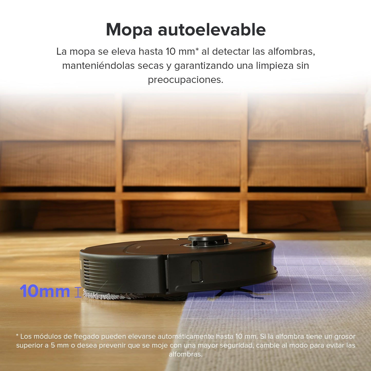 roborock Qrevo Pro Robot Aspirador Base de Carga Todo en uno, FlexiArm Design, Aspiradora y friegasuelo 7000 Pa, Trapeadores de Doble Giro, HyperForce, Reactive Al, Negro