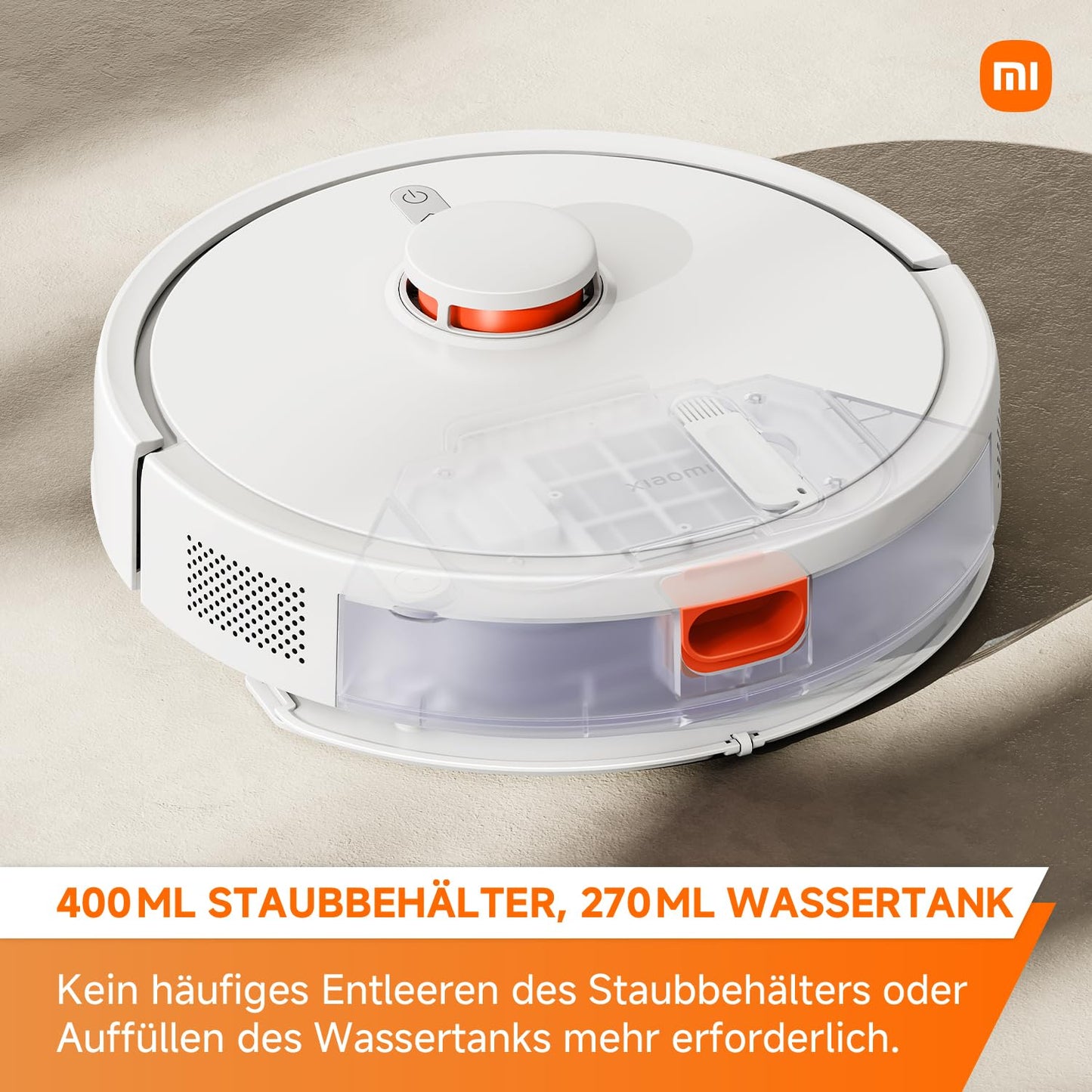 Xiaomi Robot Aspirador S20 con Fregasuelos, Navegación Láser LDS, Succión de 5000 Pa y Limpieza en Zigzag – Color Blanco