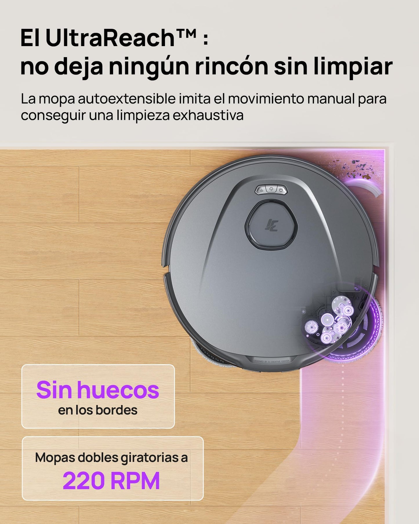 3i P10 Ultra Robot Aspirador y Fregasuelos, mopa Extensible, 18.000 Pa, Lavado con Agua Caliente, Secado, Vaciado y Rellenado automáticos, detección y esquiva de obstáculos con IA