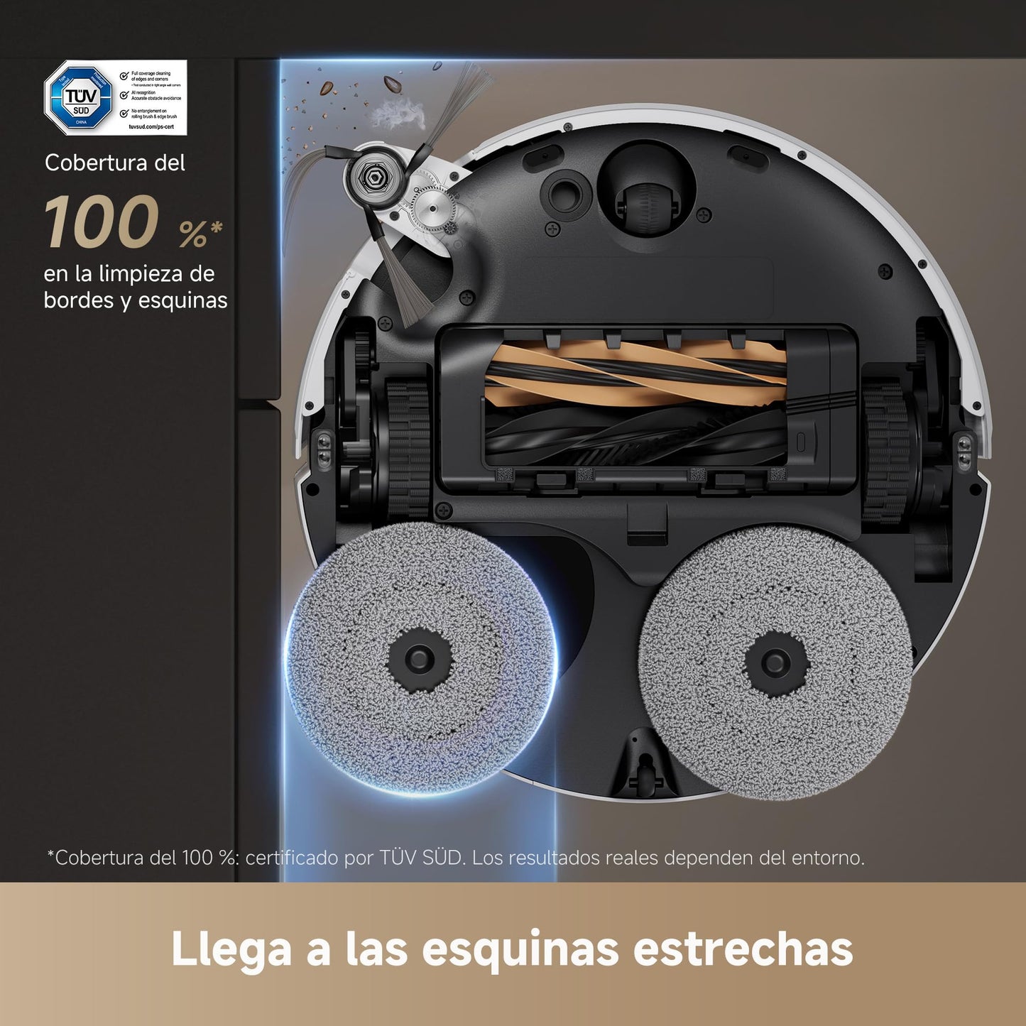 DREAME X50 Ultra Complete Robot Aspirador y Fregasuelos, Succión de 20.000 Pa, Supera Obstáculos de hasta 6 cm, Radar Inteligente, Limpieza de Esquinas y Control por App – Color Blanco