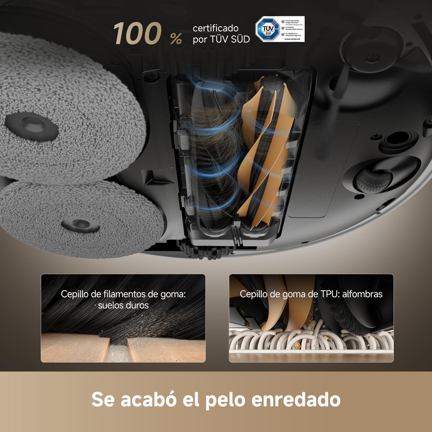 DREAME X50 Ultra Complete Robot Aspirador y Fregasuelos, Succión de 20.000 Pa, Supera Obstáculos de hasta 6 cm, Radar Inteligente, Limpieza de Esquinas y Control por App – Color Blanco